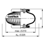 FS 100-10 CI G1/4 | Continental ContiTech Resorte neum&aacute;tico contorneado simple