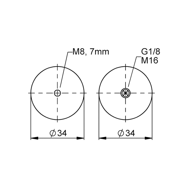 SK 19-4 G1/8 | Continental ContiTech sleeve type luftaktuator