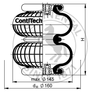 FD 40-10 CI | Continental ContiTech dobbel konvolusjon luftaktuator