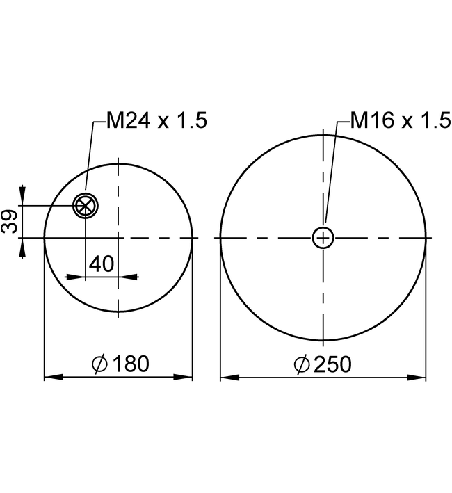 4185 N P21 | فنر هوای ContiTech برای کامیون مرسدس بنز آتگو