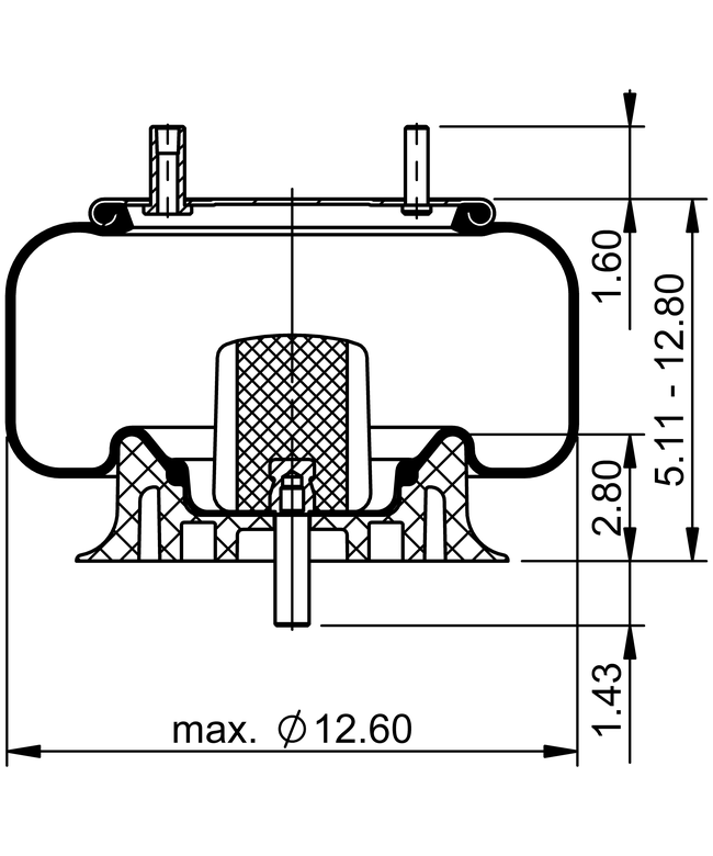 9 10-10 P 311 | ContiTech Molla pneumatica per autobus Volvo