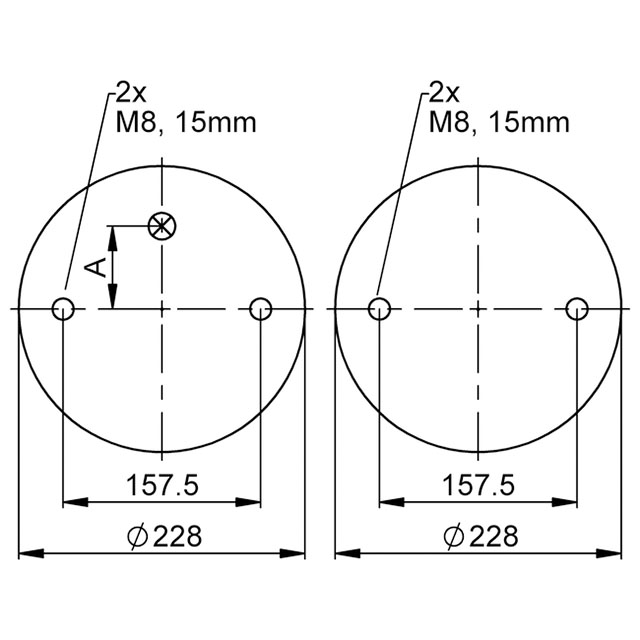 FD 330-22 CI G1/4 | Continental ContiTech מפעיל אוויר כפול