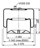 4183 N P28 | ContiTech Air Spring kanggo Mercedes-Benz Truck Actros MP2