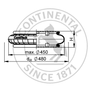 FS 960-12 CI | Continental ContiTech একক কনভোলিউশন এয়ার অ্যাকচুয়েটর