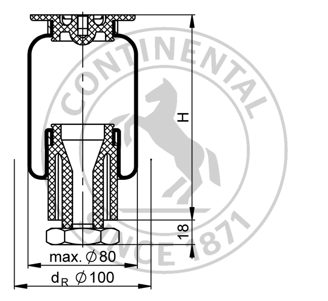 SZ 35-11 G3/8 | Continental ContiTech &aelig;rmetype luftaktuator