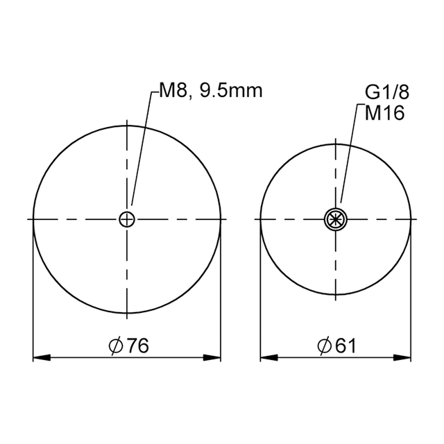 SK 37-8 P02 G1/8 | Ilchr&iacute;ochach ContiTech Muinchille Cine&aacute;l Muinchille Actuator Aeir