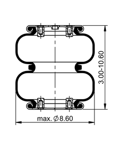 FD 120-20 509 | Ελατήριο αέρα ContiTech για Mack Truck
