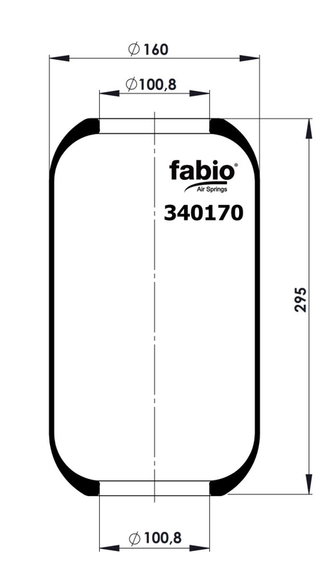 340170, OE အမှတ်စဉ် 1-52111-033-0 | Isuzu Giga Truck အတွက် Fabio Air Spring
