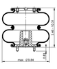 FD 200-19A 730, OE លេខ DZ97259440204 | ContiTech Air Spring សម្រាប់ Shacman Truck