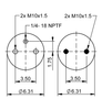 FD 200-19A 730, OE លេខ DZ97259440204 | ContiTech Air Spring សម្រាប់ Shacman Truck