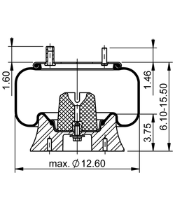 9 10-12 A 1284 | ContiTech Arc pneumatic pentru pulverizatoarele John Deere
