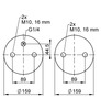 FD 200-22 1/4 M10 | คอนติเนนทอล ContiTech Double Convolution Air Actuator