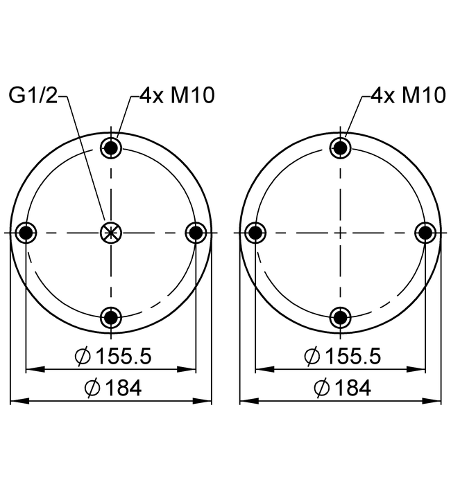 FD 138-18 1/2 M10 | Vzduchov&aacute; pružina ContiTech pro n&aacute;věs SAMRO